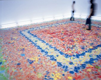 �努�L�k�iShinji OHMAKI�j�sEchoes - Infinity�t2005�N �������M�������[�ł̓W��(at Shiseido Gallery) photo: �n���ǎ�(Ryoji WATABE)�@�@